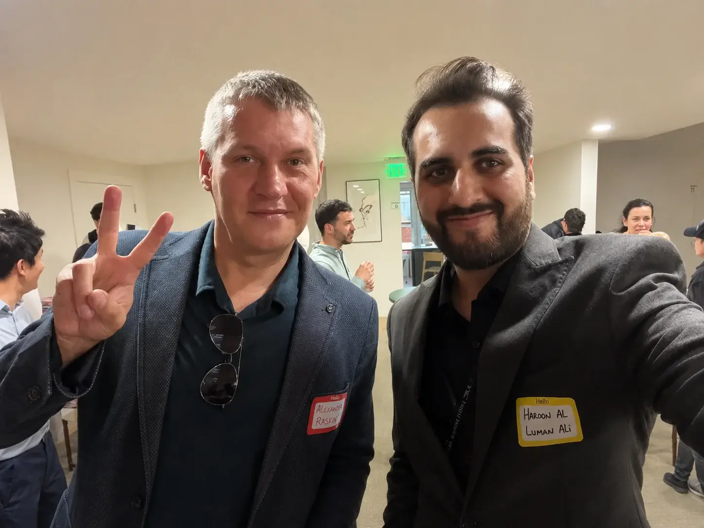 Grayphite representative networking at TechCrunch Disrupt